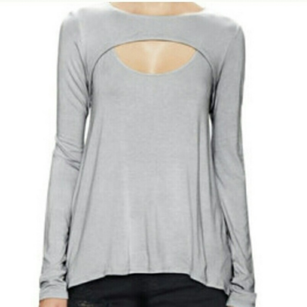 BCBGMAXAZRIA Gennelle Harness Yoke Top Size L